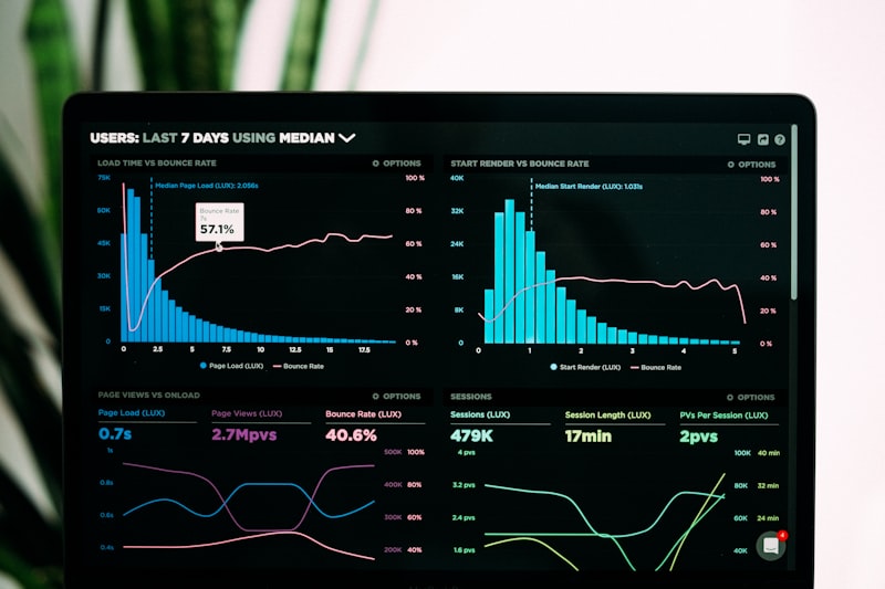 Custom software development dashboard and analytics interface
